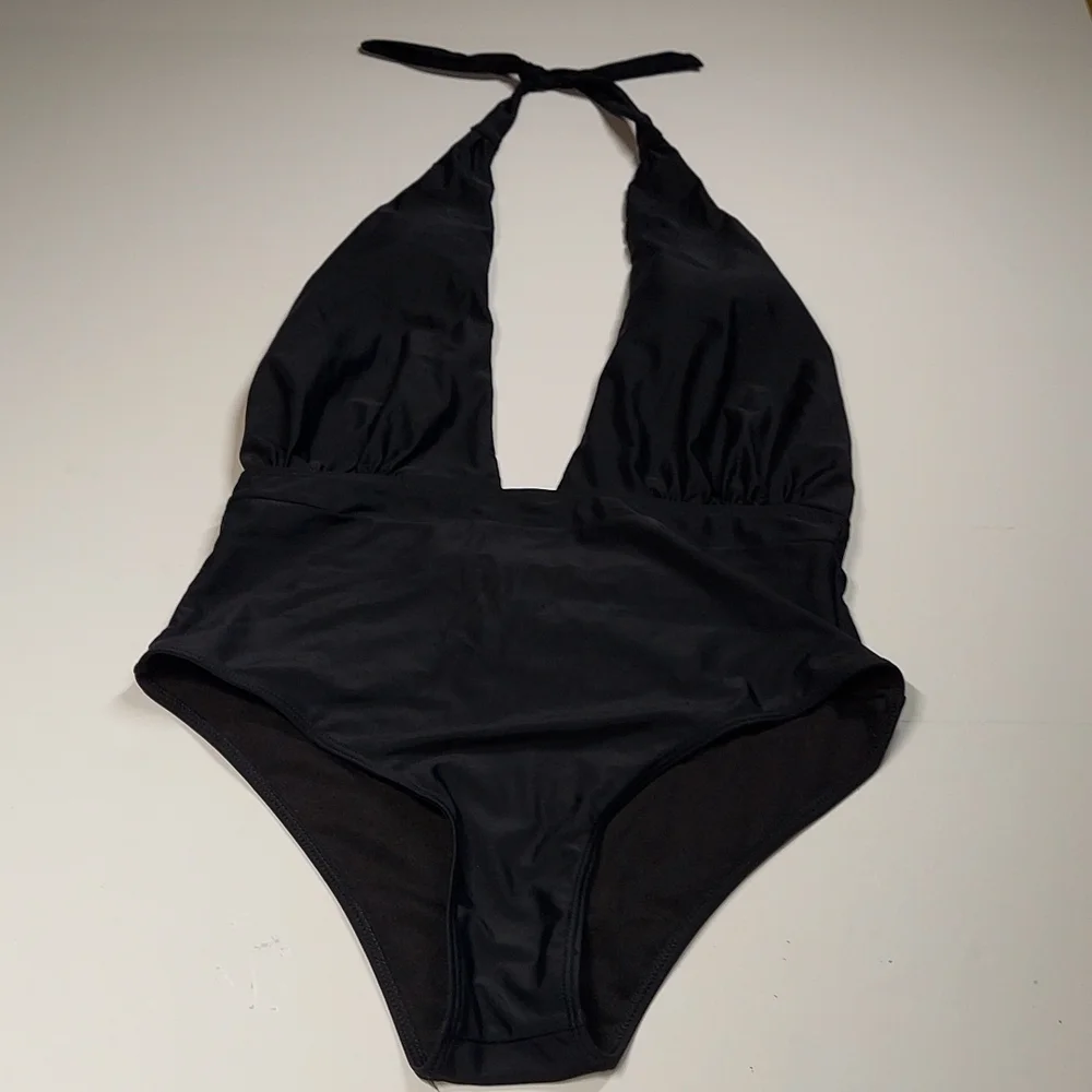 Lizaful Black One Piece Swimwear 8